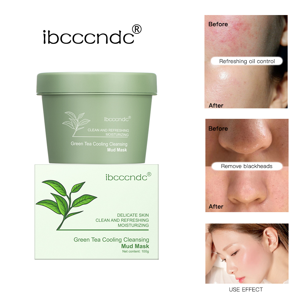 Green Tea Cleansing Clay Mask - Groene Thee Modder Masker Natuurlijke Huidverzorging