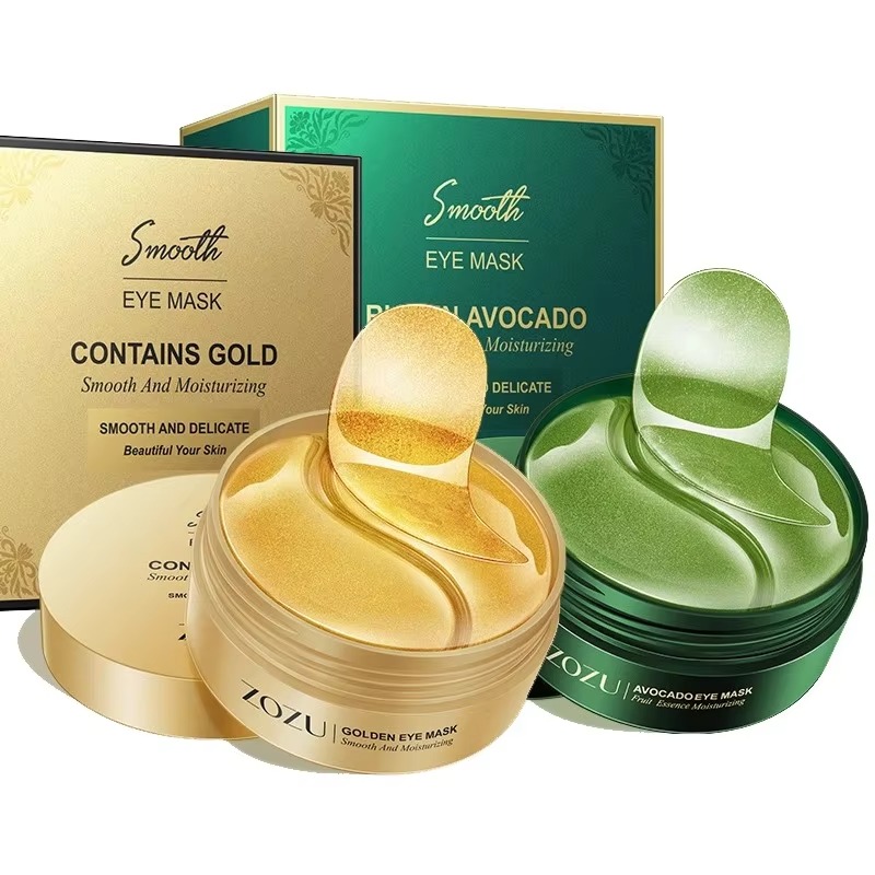 Collagen Under Eye Patches - 60 stks Gouden Collageen Avocado Hydraterende