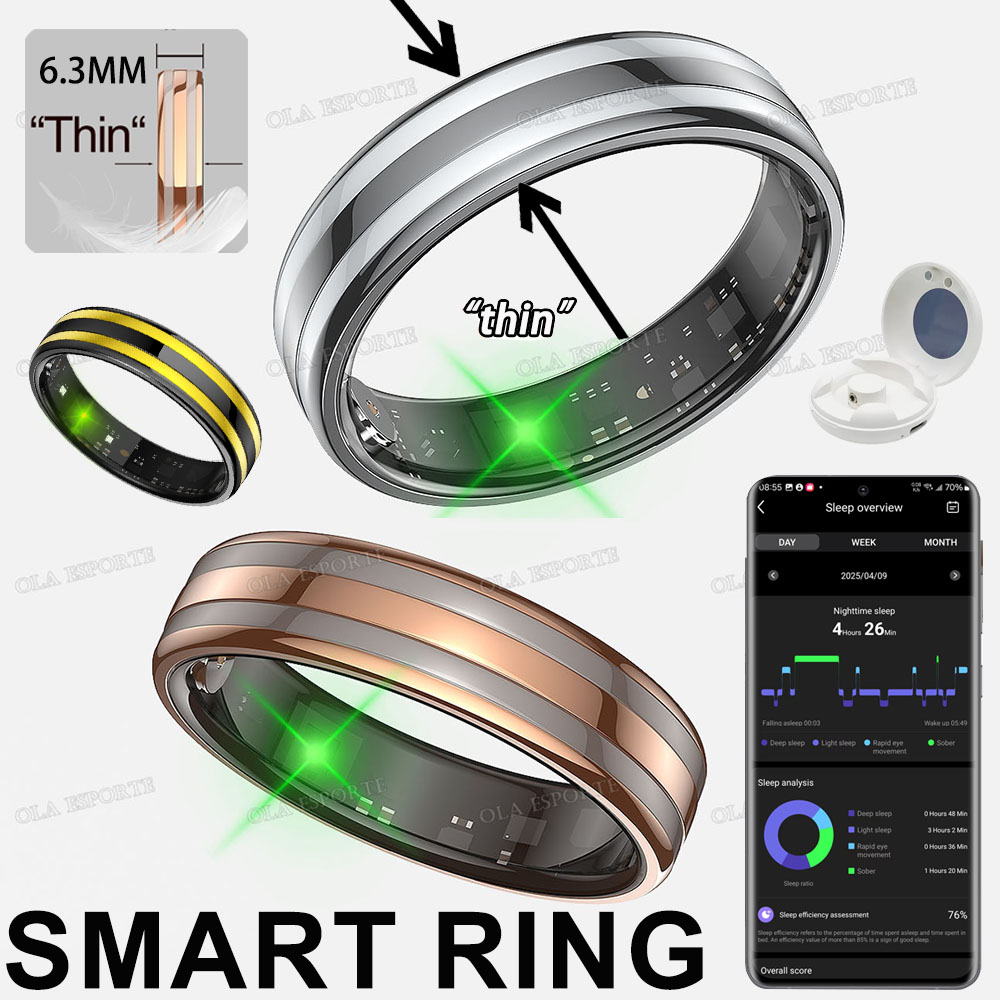 Health Monitors - Nieuwe slimme ring met hartslag-, stress-