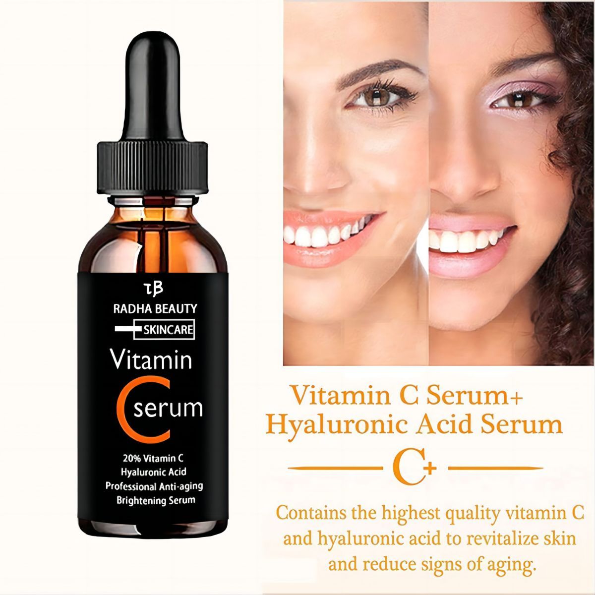 Vitamine C serum Gezicht Serum - Hyaluronic Acid Facial Serum recensie en prijs