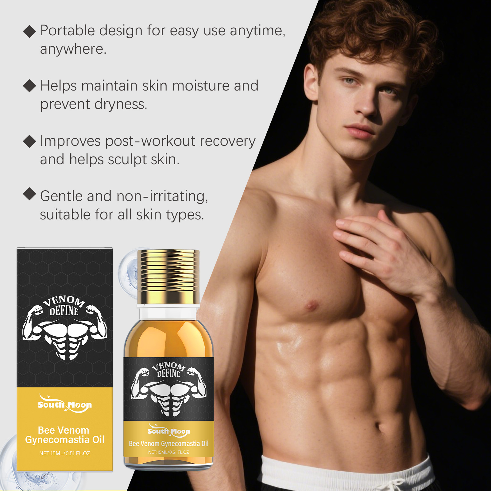 Bijengif Gynaecomastie Olie Vo - Skincare recensie en prijs