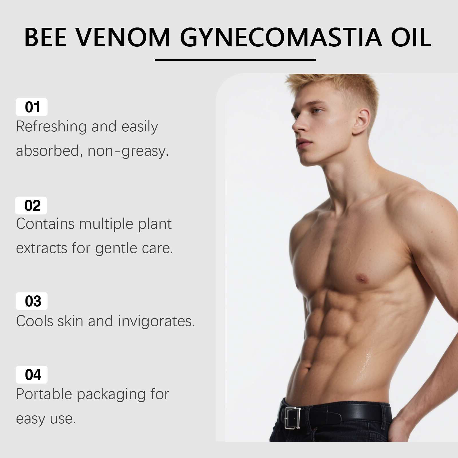 Bijengif Gynaecomastie Olie Vo - Skincare recensie en prijs
