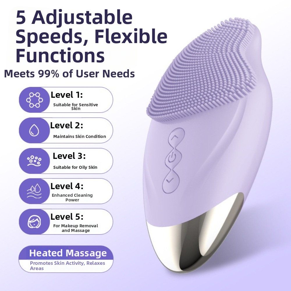 Zachte siliconen gezichtsreini - Silicone Face Scrubber Electric recensie en prijs
