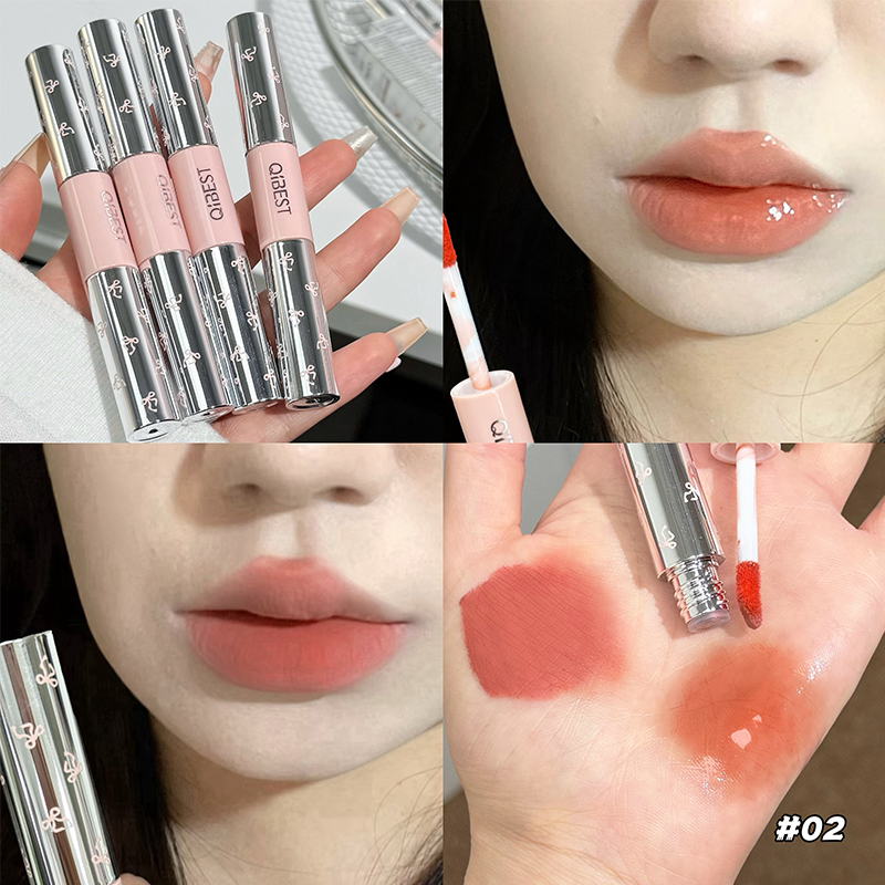 QIBEST Dubbele Hoofd Lipgloss  - Matte Velvet Lip Tint Long Lasting recensie en prijs