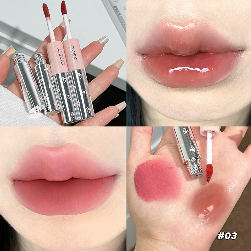 QIBEST Dubbele Hoofd Lipgloss  - Matte Velvet Lip Tint Long Lasting recensie en prijs