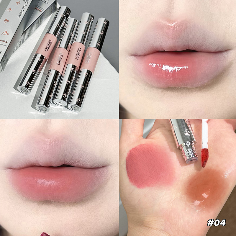 QIBEST Dubbele Hoofd Lipgloss  - Matte Velvet Lip Tint Long Lasting recensie en prijs