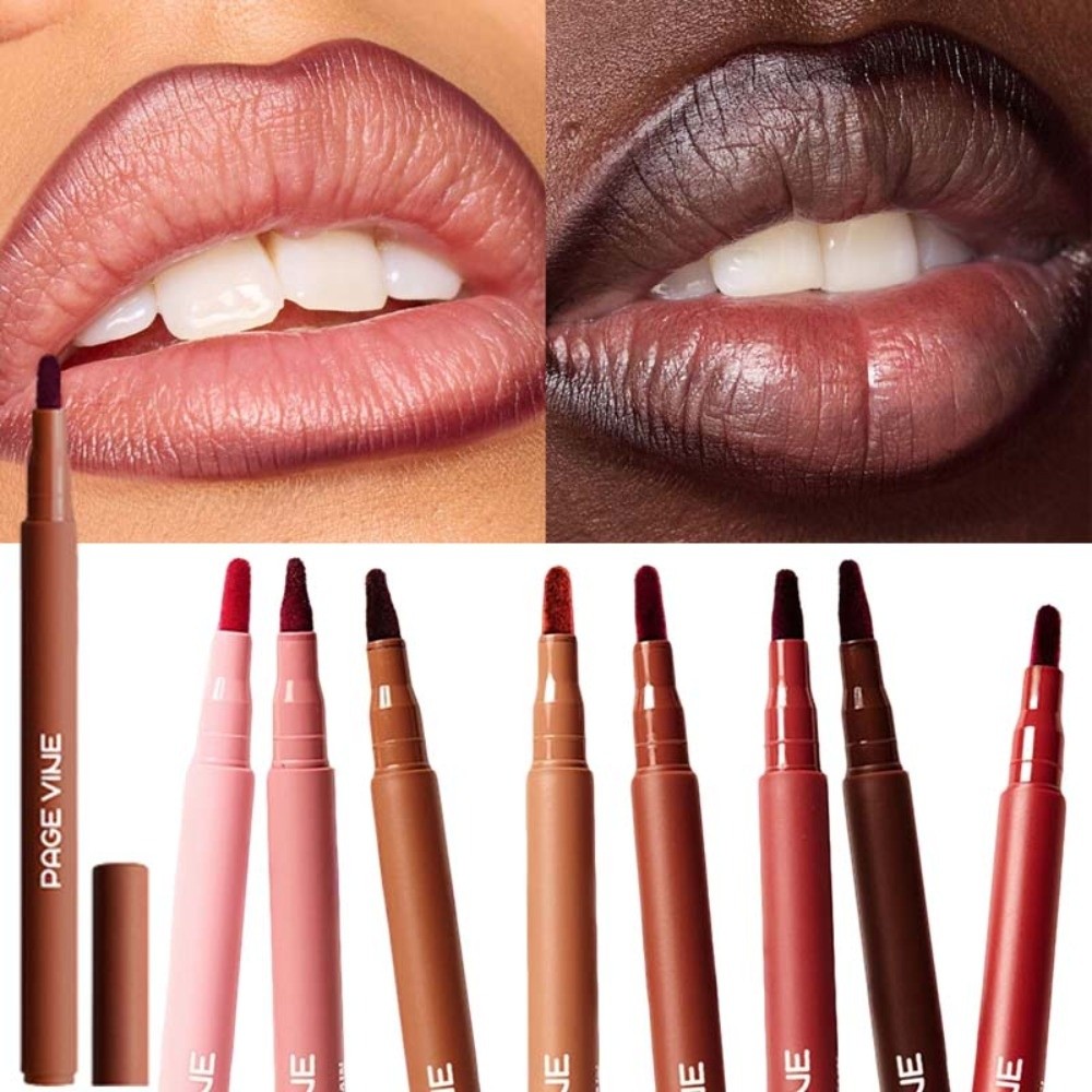 Fluweelbruine Lip Liner Potloo - Matte Velvet Lip Tint Long Lasting recensie en prijs
